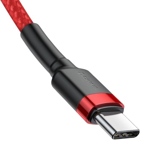 Kabel Baseus CATKLF-G09 USB-C - USB-C PD QC 60W 3A 480Mb/s 1m - czerwony Kabel Baseus CATKLF-G09 USB-C - USB-C PD QC 60W 3A 480Mb/s 1m - czerwony