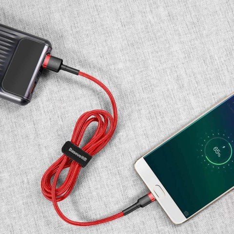 Kabel Baseus Cafule Cable CAMKLF-C09 USB-A / micro USB 1.5A 2 m - czerwony Kabel Baseus Cafule Cable CAMKLF-C09 USB-A / micro USB 1.5A 2 m - czerwony