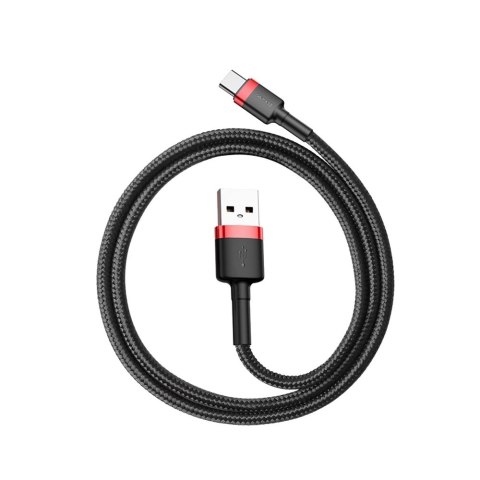 Kabel Baseus Cafule USB-A / USB-C QC 3.0 3A 0.5 m - czarno-czerwony Kabel Baseus Cafule USB-A / USB-C QC 3.0 3A 0.5 m - czarno-czerwony