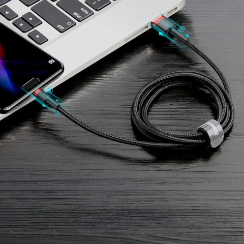 Kabel Baseus Cafule USB-A / USB-C QC 3.0 3A 0.5 m - czarno-czerwony Kabel Baseus Cafule USB-A / USB-C QC 3.0 3A 0.5 m - czarno-czerwony