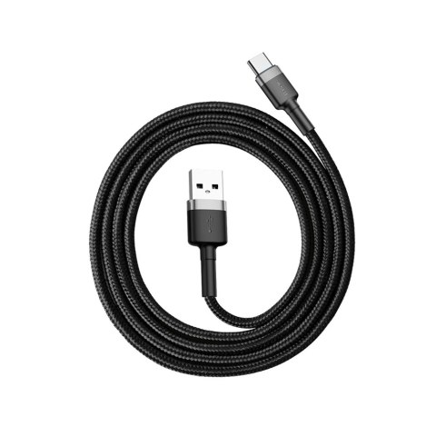 Kabel Baseus Cafule USB-A / USB-C QC 3.0 3A 1 m - czarno-szary Kabel Baseus Cafule USB-A / USB-C QC 3.0 3A 1 m - czarno-szary
