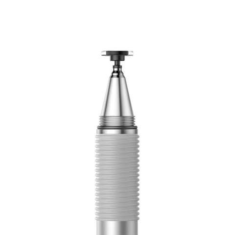 Rysik Baseus Golden Cudgel ACPCL-0S dwustronny do tabletów, telefonów z żelopisem - srebrny Rysik Baseus Golden Cudgel ACPCL-0S dwustronny do tabletów, telefonów z żelopisem - srebrny
