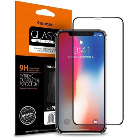 Szkło hartowane Spigen Glass FC na iPhone 11 / XR - czarne Szkło hartowane Spigen Glass FC na iPhone 11 / XR - czarne