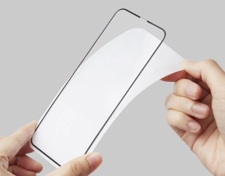 Szkło hartowane Spigen Glass FC na iPhone 11 / XR - czarne
