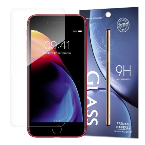 Tempered Glass szkło hartowane 9H iPhone SE 2022 / SE 2020 / iPhone 8 / iPhone 7 / iPhone 6S / iPhone 6 (opakowanie - koperta)