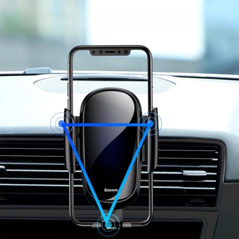 Uchwyt Baseus Future Gravity Car Mount SUYL-WL01 grawitacyjny na telefon 4-6" na kratkę nawiewu - czarny Uchwyt Baseus Future Gravity Car Mount SUYL-WL01 grawitacyjny na telefon 4-6" na kratkę nawiewu - czarny