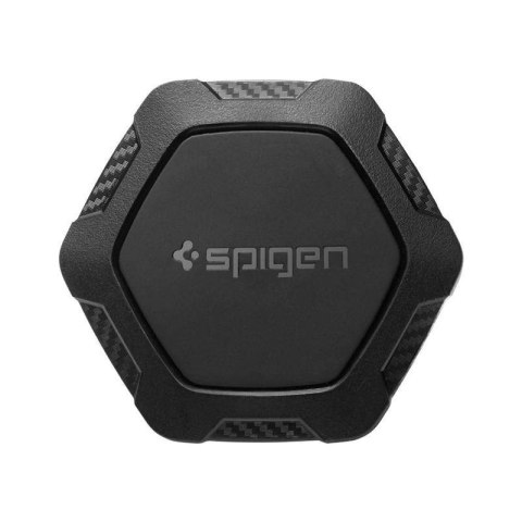 Uchwyt na telefon Spigen QS11 do kratki nawiewu w samochodzie magnetyczny - czarny Uchwyt na telefon Spigen QS11 do kratki nawiewu w samochodzie magnetyczny - czarny