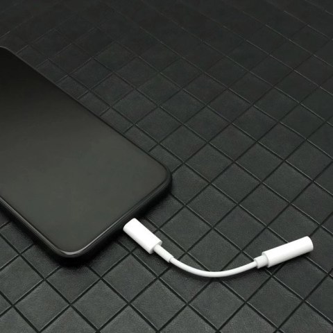 Adapter przejściówka z USB Typ C na gniazdo audio 3.5 mini jack czarny Adapter przejściówka z USB Typ C na gniazdo audio 3.5 mini jack czarny