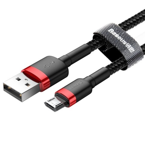 Baseus Cafule Cable wytrzymały nylonowy kabel przewód USB / micro USB 2A 3M czarno-czerwony (CAMKLF-H91) Baseus Cafule Cable wytrzymały nylonowy kabel przewód USB / micro USB 2A 3M czarno-czerwony (CAMKLF-H91)