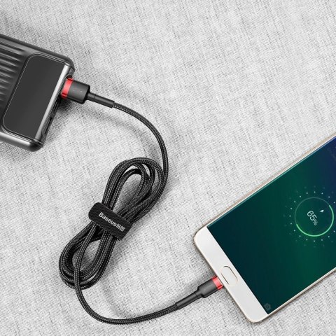 Baseus Cafule Cable wytrzymały nylonowy kabel przewód USB / micro USB 2A 3M czarno-czerwony (CAMKLF-H91) Baseus Cafule Cable wytrzymały nylonowy kabel przewód USB / micro USB 2A 3M czarno-czerwony (CAMKLF-H91)