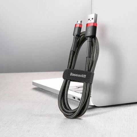Baseus Cafule Cable wytrzymały nylonowy kabel przewód USB / micro USB 2A 3M czarno-czerwony (CAMKLF-H91) Baseus Cafule Cable wytrzymały nylonowy kabel przewód USB / micro USB 2A 3M czarno-czerwony (CAMKLF-H91)