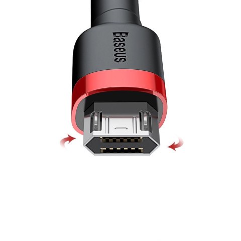 Baseus Cafule Cable wytrzymały nylonowy kabel przewód USB / micro USB 2A 3M czarno-czerwony (CAMKLF-H91) Baseus Cafule Cable wytrzymały nylonowy kabel przewód USB / micro USB 2A 3M czarno-czerwony (CAMKLF-H91)