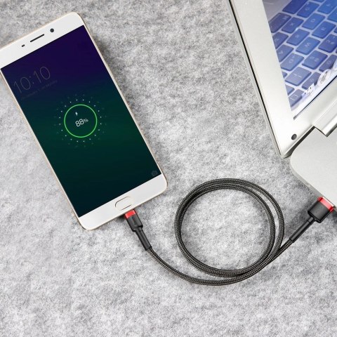 Baseus Cafule Cable wytrzymały nylonowy kabel przewód USB / micro USB 2A 3M czarno-czerwony (CAMKLF-H91) Baseus Cafule Cable wytrzymały nylonowy kabel przewód USB / micro USB 2A 3M czarno-czerwony (CAMKLF-H91)