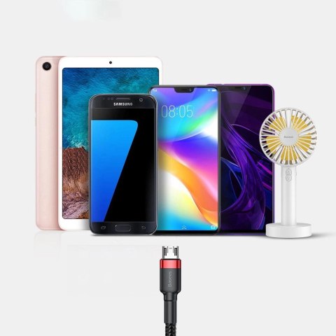 Baseus Cafule Cable wytrzymały nylonowy kabel przewód USB / micro USB 2A 3M czarno-czerwony (CAMKLF-H91) Baseus Cafule Cable wytrzymały nylonowy kabel przewód USB / micro USB 2A 3M czarno-czerwony (CAMKLF-H91)