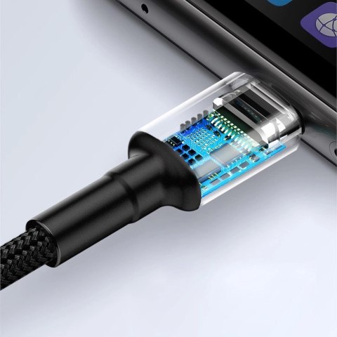 Baseus Cafule kabel przewód USB Typ C SuperCharge 40W Quick Charge 3.0 QC 3.0 1m szaro-czarny (CATKLF-PG1) Baseus Cafule kabel przewód USB Typ C SuperCharge 40W Quick Charge 3.0 QC 3.0 1m szaro-czarny (CATKLF-PG1)