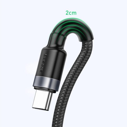 Baseus Cafule kabel przewód USB Typ C SuperCharge 40W Quick Charge 3.0 QC 3.0 1m szaro-czarny (CATKLF-PG1) Baseus Cafule kabel przewód USB Typ C SuperCharge 40W Quick Charge 3.0 QC 3.0 1m szaro-czarny (CATKLF-PG1)