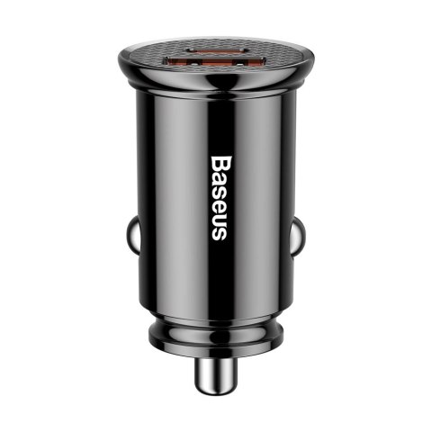 Baseus Circular PPS inteligentna ładowarka samochodowa z portami USB Quick Charge 4.0 QC 4.0 i USB-C PD 3.0 SCP czarny (CCALL-YS Baseus Circular PPS inteligentna ładowarka samochodowa z portami USB Quick Charge 4.0 QC 4.0 i USB-C PD 3.0 SCP czarny (CCALL-YS