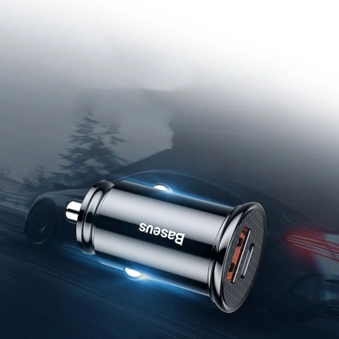 Baseus Circular PPS inteligentna ładowarka samochodowa z portami USB Quick Charge 4.0 QC 4.0 i USB-C PD 3.0 SCP czarny (CCALL-YS Baseus Circular PPS inteligentna ładowarka samochodowa z portami USB Quick Charge 4.0 QC 4.0 i USB-C PD 3.0 SCP czarny (CCALL-YS