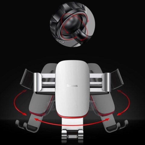 Baseus Metal Age Gravity Car Mount metalowy samochodowy uchwyt grawitacyjny na slot CD czarny (SUYL-J01) Baseus Metal Age Gravity Car Mount metalowy samochodowy uchwyt grawitacyjny na slot CD czarny (SUYL-J01)