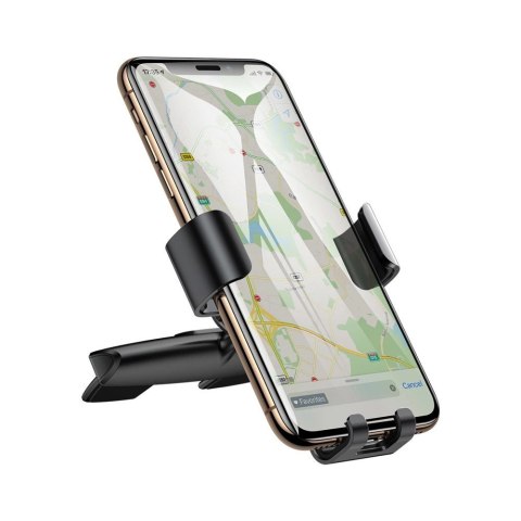 Baseus Metal Age Gravity Car Mount metalowy samochodowy uchwyt grawitacyjny na slot CD czarny (SUYL-J01) Baseus Metal Age Gravity Car Mount metalowy samochodowy uchwyt grawitacyjny na slot CD czarny (SUYL-J01)