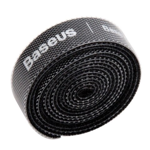 Baseus Rainbow Circle hook and loop Straps - taśma rzepowa rzep organizer kabli 1m czarny (ACMGT-E01) Baseus Rainbow Circle hook and loop Straps - taśma rzepowa rzep organizer kabli 1m czarny (ACMGT-E01)
