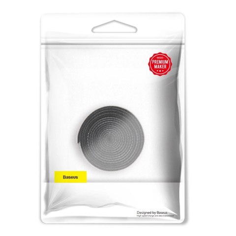 Baseus Rainbow Circle hook and loop Straps - taśma rzepowa rzep organizer kabli 1m czarny (ACMGT-E01) Baseus Rainbow Circle hook and loop Straps - taśma rzepowa rzep organizer kabli 1m czarny (ACMGT-E01)
