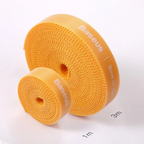 Baseus Rainbow Circle hook and loop Straps - taśma rzepowa rzep organizer kabli 3m czarny (ACMGT-F01) Baseus Rainbow Circle hook and loop Straps - taśma rzepowa rzep organizer kabli 3m czarny (ACMGT-F01)