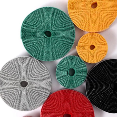 Baseus Rainbow Circle hook and loop Straps - taśma rzepowa rzep organizer kabli 3m czarny (ACMGT-F01) Baseus Rainbow Circle hook and loop Straps - taśma rzepowa rzep organizer kabli 3m czarny (ACMGT-F01)
