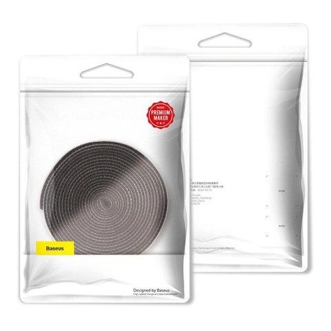 Baseus Rainbow Circle hook and loop Straps - taśma rzepowa rzep organizer kabli 3m czarny (ACMGT-F01) Baseus Rainbow Circle hook and loop Straps - taśma rzepowa rzep organizer kabli 3m czarny (ACMGT-F01)