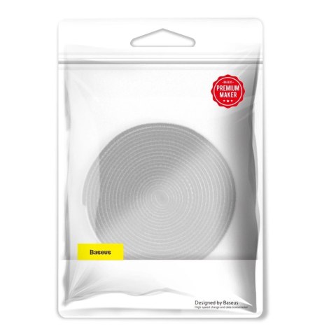 Baseus Rainbow Circle hook and loop Straps - taśma rzepowa rzep organizer kabli 3m szary(ACMGT-F0G) Baseus Rainbow Circle hook and loop Straps - taśma rzepowa rzep organizer kabli 3m szary(ACMGT-F0G)