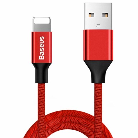 Baseus Yiven kabel przewód w materiałowym oplocie USB / Lightning 1,8M czerwony (CALYW-A09) Baseus Yiven kabel przewód w materiałowym oplocie USB / Lightning 1,8M czerwony (CALYW-A09)