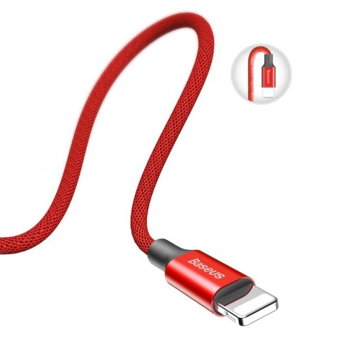 Baseus Yiven kabel przewód w materiałowym oplocie USB / Lightning 1,8M czerwony (CALYW-A09) Baseus Yiven kabel przewód w materiałowym oplocie USB / Lightning 1,8M czerwony (CALYW-A09)