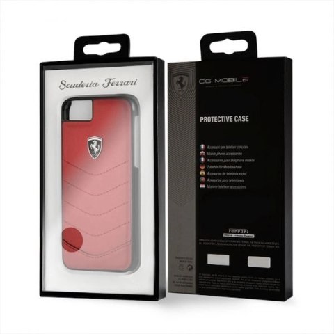 Etui Ferrari Heritage Quilted na iPhone 7 / 8 / SE 2020 / SE 2022 - czerwone Etui Ferrari Heritage Quilted na iPhone 7 / 8 / SE 2020 / SE 2022 - czerwone