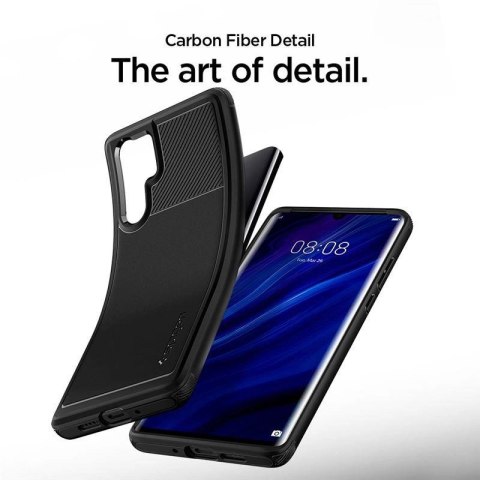 Etui Spigen Rugged Armor na Huawei P30 Pro - czarne Etui Spigen Rugged Armor na Huawei P30 Pro - czarne