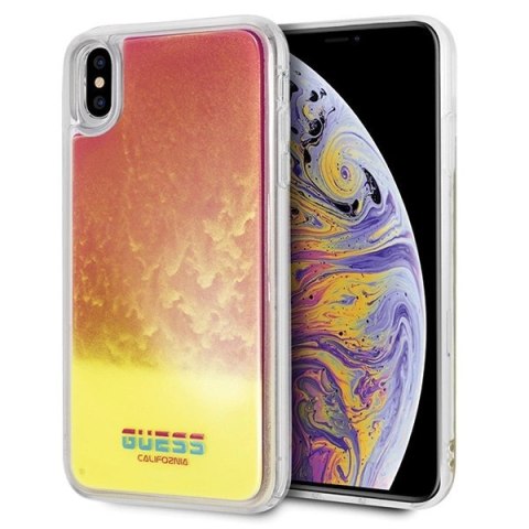 Guess GUHCI65GLCPI iPhone Xs Max różowy /pink hard case California Glow in the dark Guess GUHCI65GLCPI iPhone Xs Max różowy /pink hard case California Glow in the dark