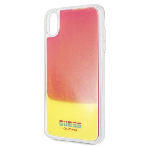 Guess GUHCI65GLCPI iPhone Xs Max różowy /pink hard case California Glow in the dark Guess GUHCI65GLCPI iPhone Xs Max różowy /pink hard case California Glow in the dark