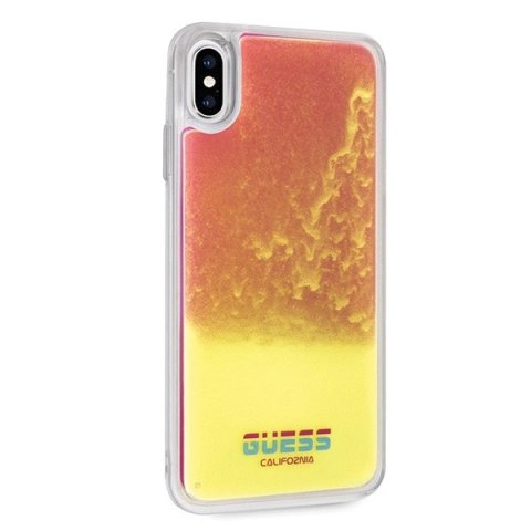 Guess GUHCI65GLCPI iPhone Xs Max różowy /pink hard case California Glow in the dark Guess GUHCI65GLCPI iPhone Xs Max różowy /pink hard case California Glow in the dark