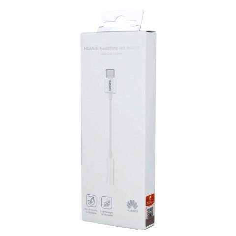 HUAWEI CM20 adapter przejściówka z USB-C na gniazdo audio jack 3.5 mm biały (55030086) HUAWEI CM20 adapter przejściówka z USB-C na gniazdo audio jack 3.5 mm biały (55030086)
