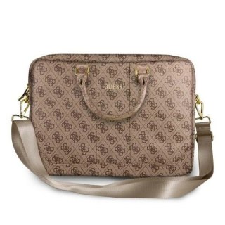 Torba Guess 4G Uptown na laptop 16" - brązowa