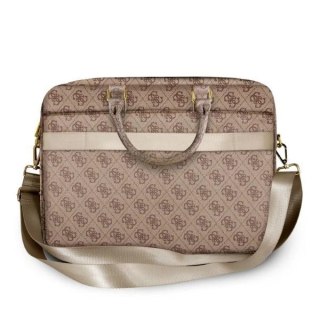 Torba Guess 4G Uptown na laptop 16" - brązowa