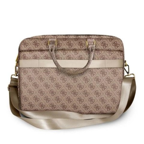 Torba Guess 4G Uptown na laptop 16" - brązowa
