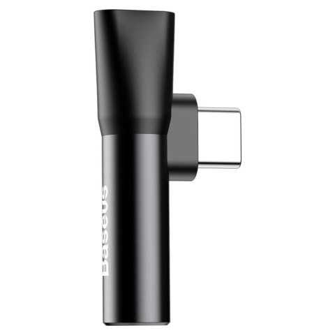 Baseus Audio Converter L41 adapter przejściówka ze złącza USB-C na port USB-C + gniazdo słuchawkowe 3,5 mm czarny (CATL41-01) Baseus Audio Converter L41 adapter przejściówka ze złącza USB-C na port USB-C + gniazdo słuchawkowe 3,5 mm czarny (CATL41-01)