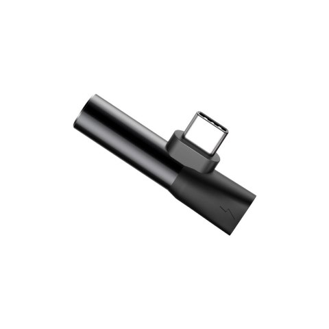 Baseus Audio Converter L41 adapter przejściówka ze złącza USB-C na port USB-C + gniazdo słuchawkowe 3,5 mm czarny (CATL41-01) Baseus Audio Converter L41 adapter przejściówka ze złącza USB-C na port USB-C + gniazdo słuchawkowe 3,5 mm czarny (CATL41-01)