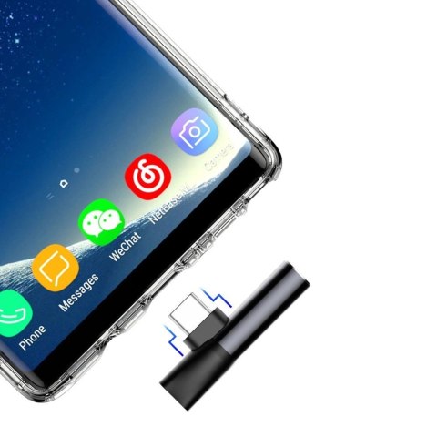 Baseus Audio Converter L41 adapter przejściówka ze złącza USB-C na port USB-C + gniazdo słuchawkowe 3,5 mm czarny (CATL41-01) Baseus Audio Converter L41 adapter przejściówka ze złącza USB-C na port USB-C + gniazdo słuchawkowe 3,5 mm czarny (CATL41-01)