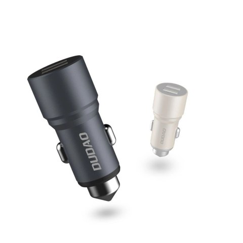 Dudao ładowarka samochodowa 2x USB 3.1A szary (R5 grey) Dudao ładowarka samochodowa 2x USB 3.1A szary (R5 grey)