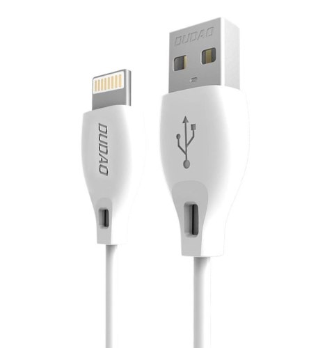 Dudao przewód kabel USB / Lightning 2.4A 1m biały (L4L 1m white) Dudao przewód kabel USB / Lightning 2.4A 1m biały (L4L 1m white)
