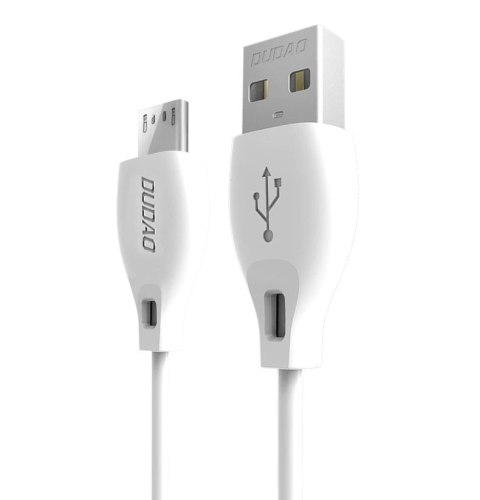 Dudao przewód kabel micro USB 2.4A 1m biały (L4M 1m white) Dudao przewód kabel micro USB 2.4A 1m biały (L4M 1m white)