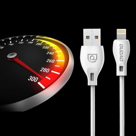 Dudao przewód kabel micro USB 2.4A 1m biały (L4M 1m white) Dudao przewód kabel micro USB 2.4A 1m biały (L4M 1m white)