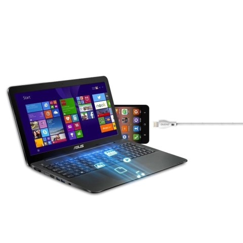 Dudao przewód kabel micro USB 2.4A 2m biały (L4M 2m white) Dudao przewód kabel micro USB 2.4A 2m biały (L4M 2m white)