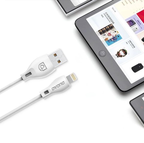 Dudao przewód kabel micro USB 2.4A 2m biały (L4M 2m white) Dudao przewód kabel micro USB 2.4A 2m biały (L4M 2m white)